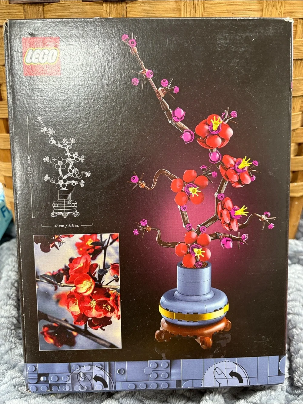 Lego Plum Blossom Botanical Collection - Red and Pink Floral Display
